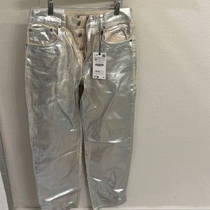 metallic jeans!